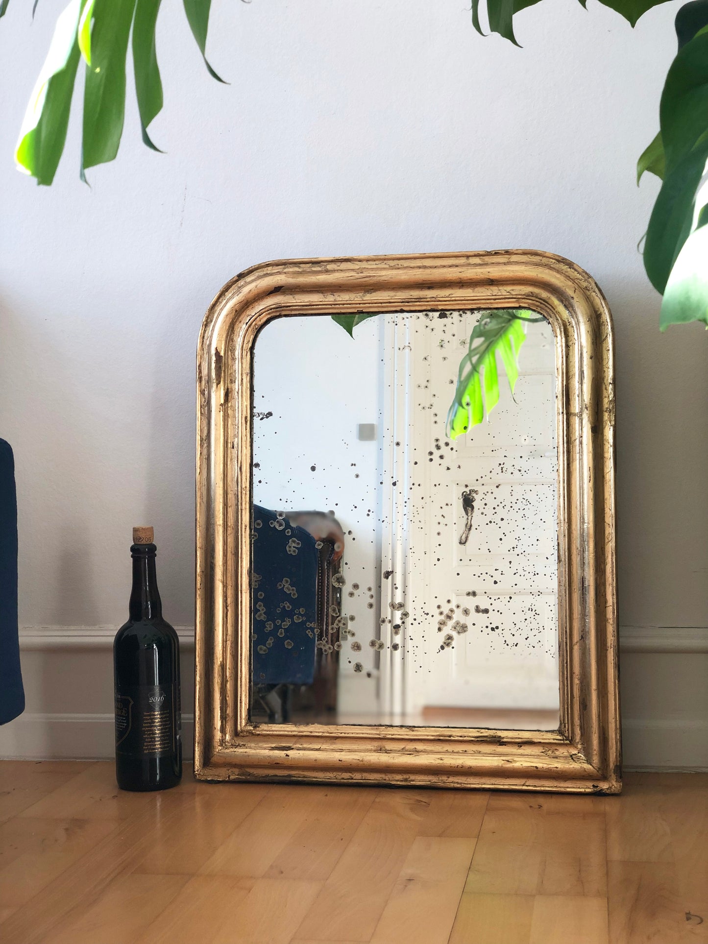 Antique French Louis Philippe Giltwood Mirror – Late 19th Century