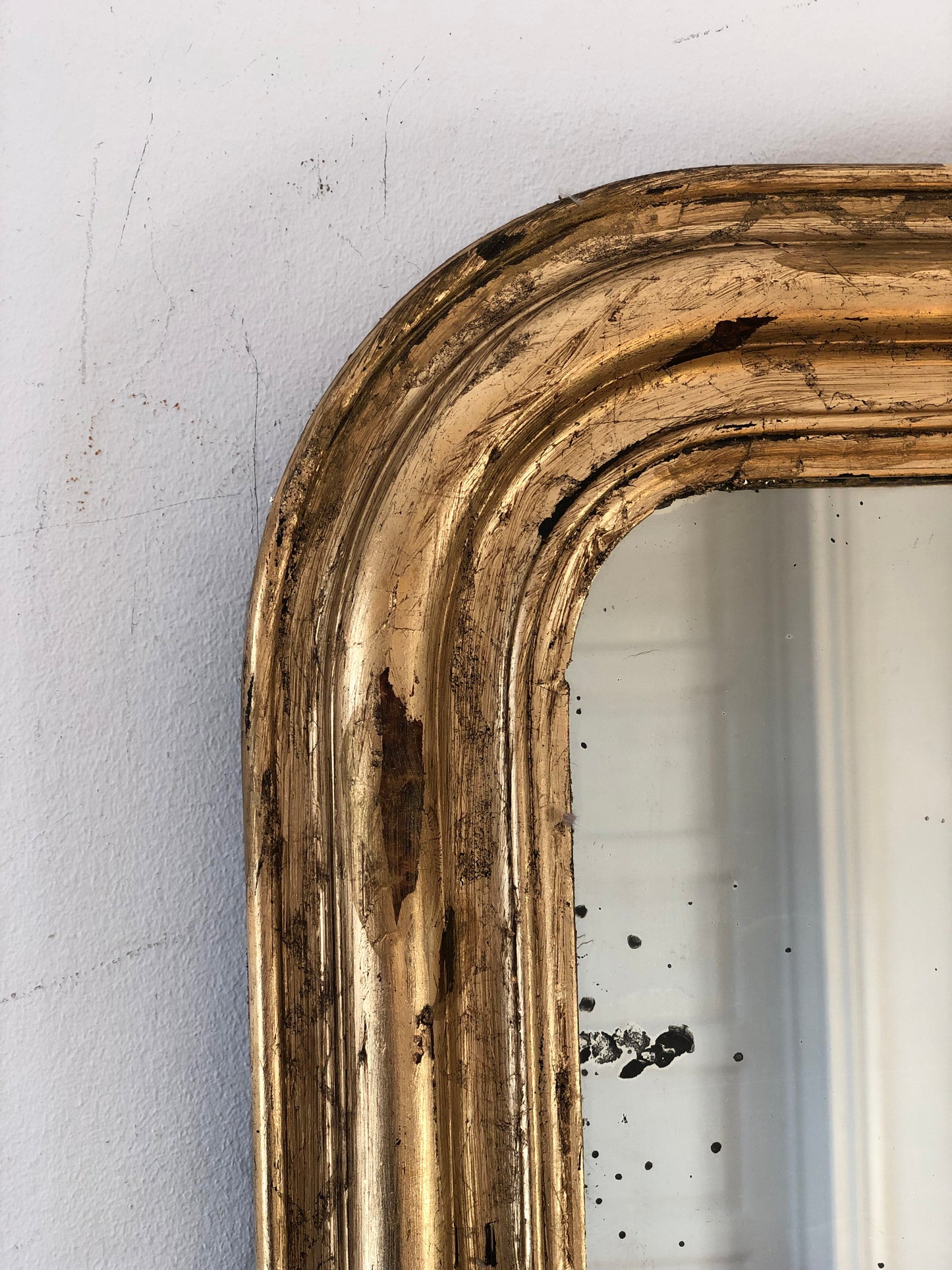 Antique French Louis Philippe Giltwood Mirror – Late 19th Century