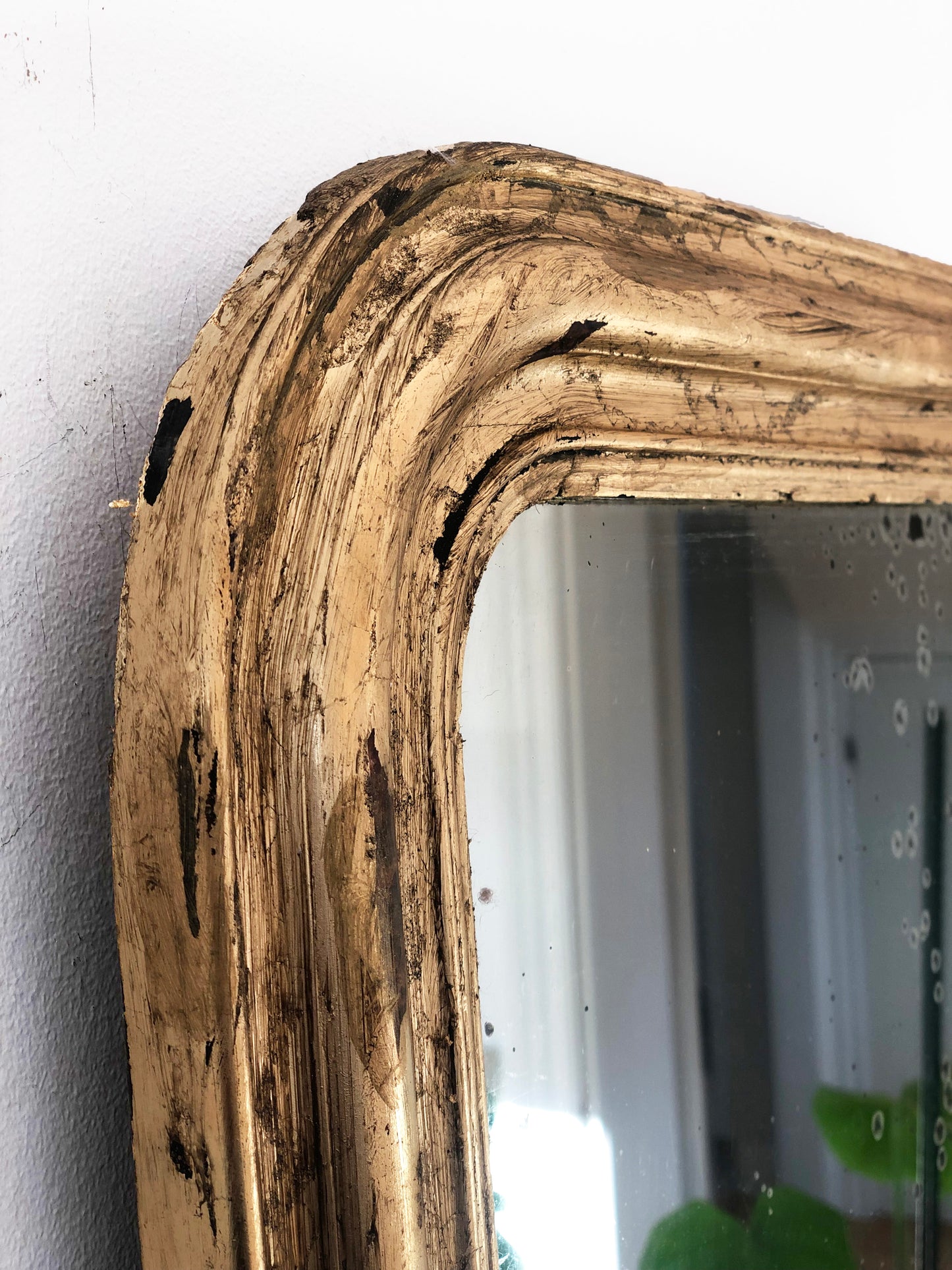 Antique French Louis Philippe Giltwood Mirror – Late 19th Century