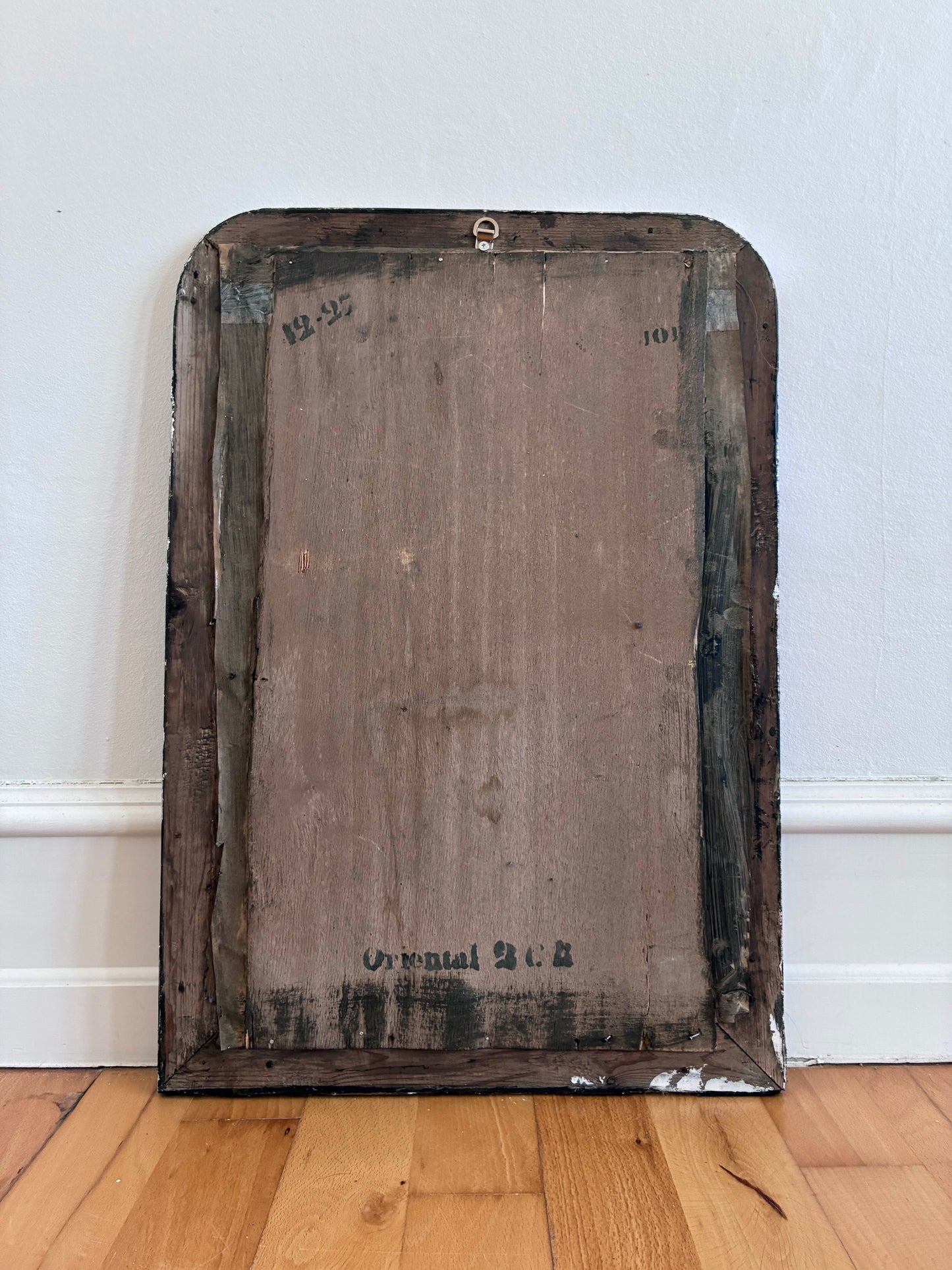 Antique French Louis Philippe Silvered Giltwood Mirror – Late 19th Century