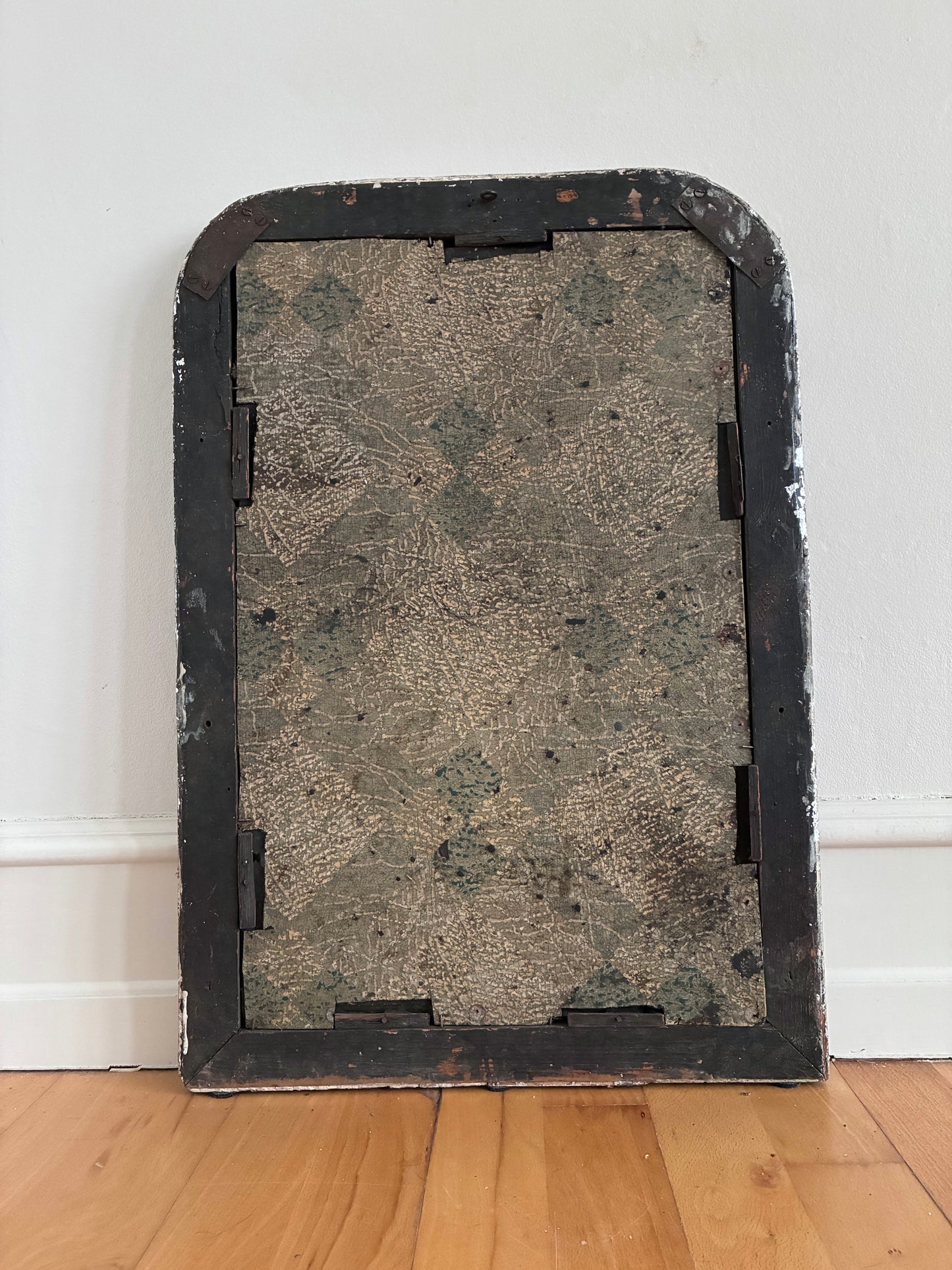 Antique French Louis Philippe Silvered Giltwood Mirror – Late 19th Century