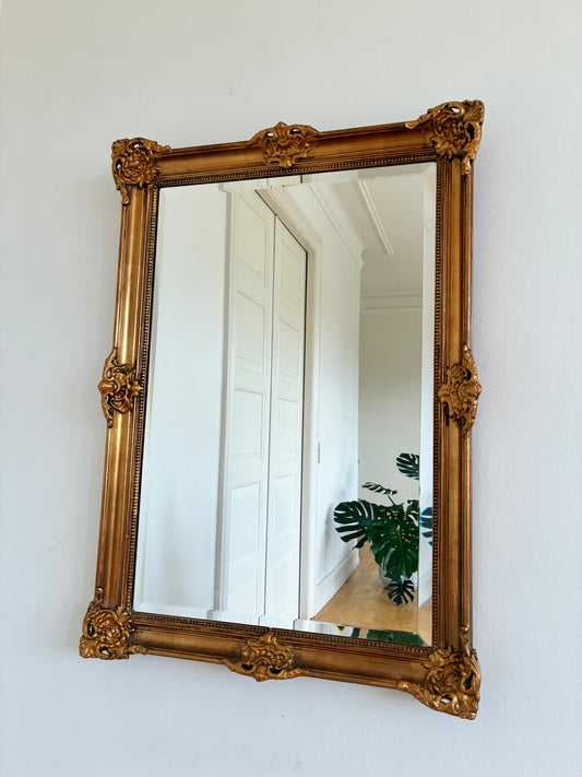 Antique French Napoleon III Giltwood Wall Mirror, 19th Century
