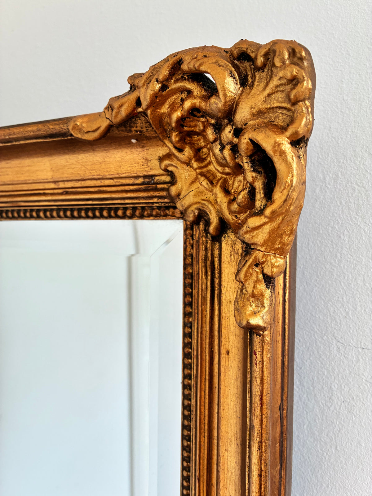 Antique French Napoleon III Giltwood Wall Mirror, 19th Century