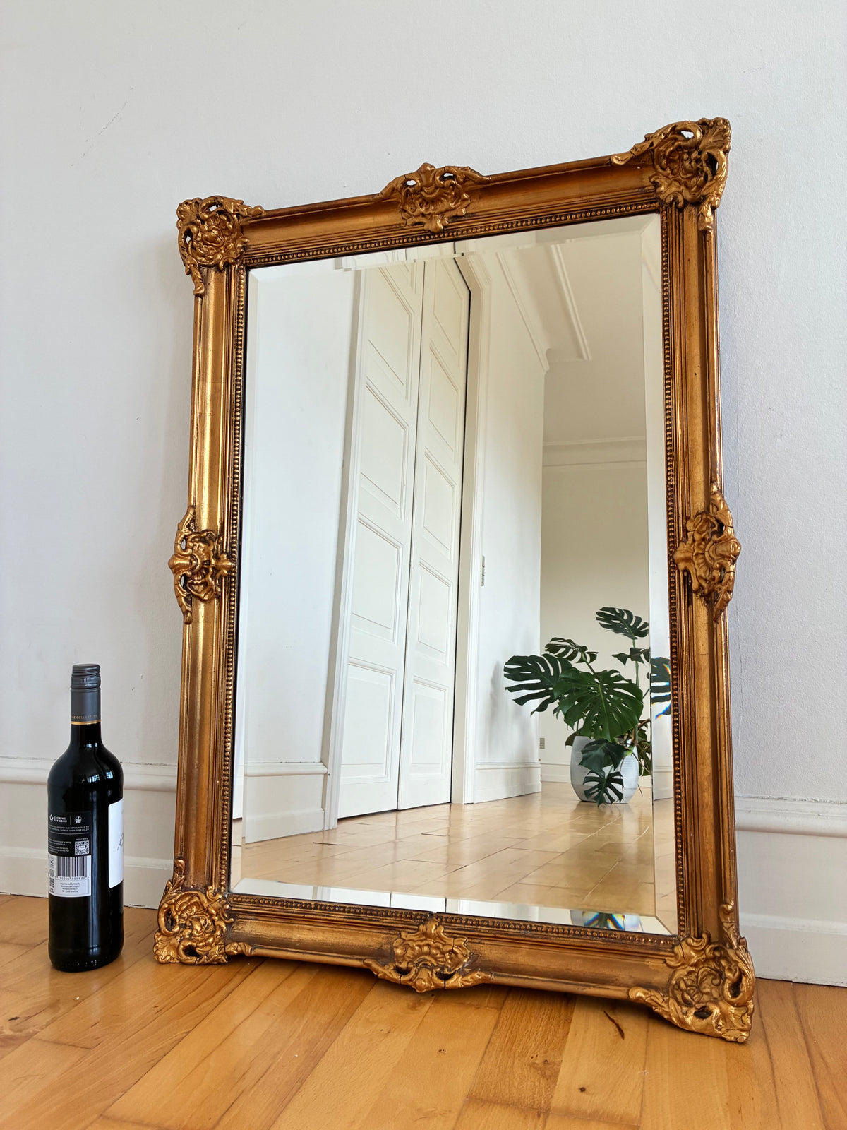Antique French Napoleon III Giltwood Wall Mirror, 19th Century