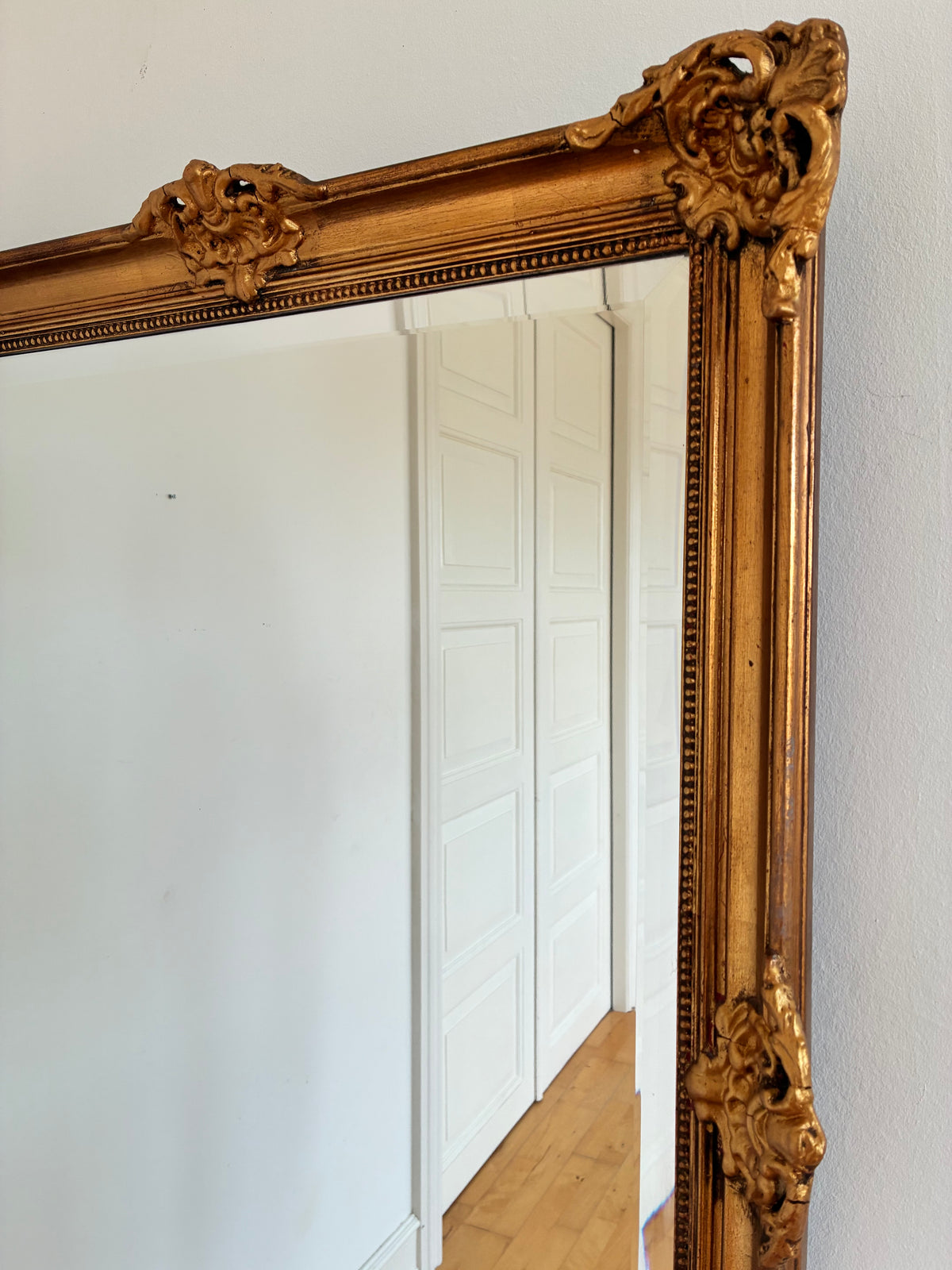 Antique French Napoleon III Giltwood Wall Mirror, 19th Century