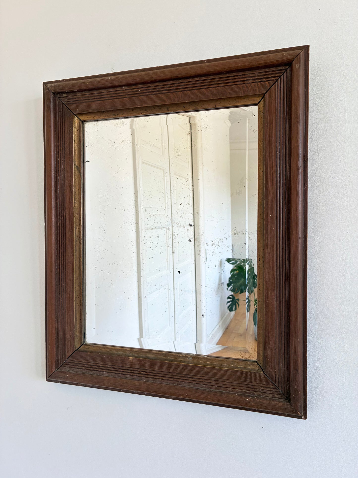Antique German Biedermeier Wall Mirror, 19th Century