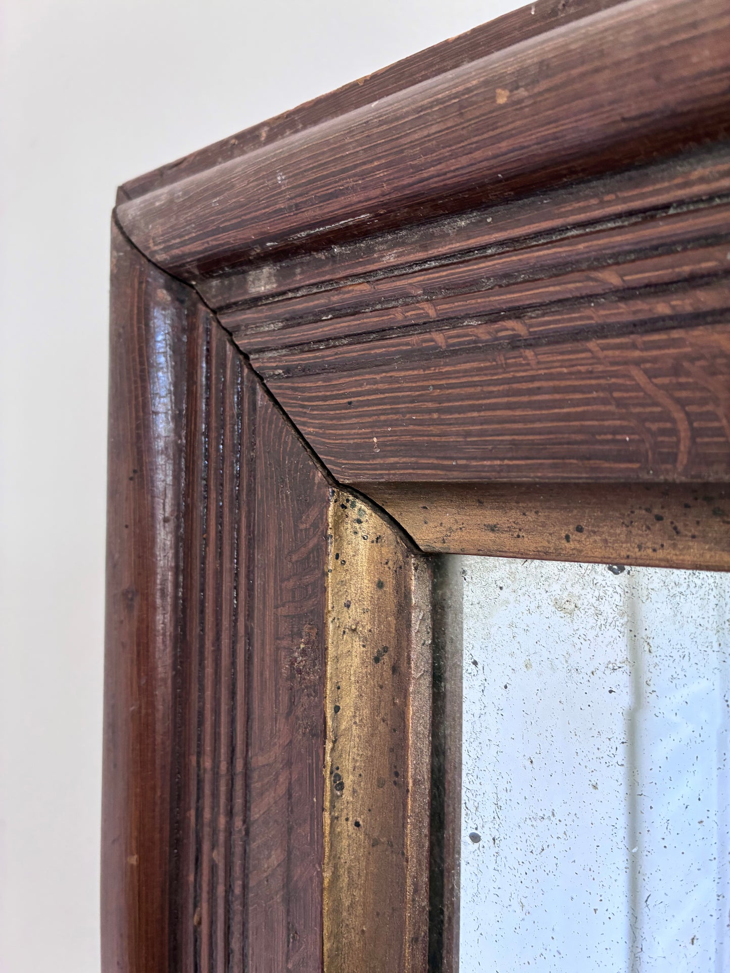 Antique German Biedermeier Wall Mirror, 19th Century
