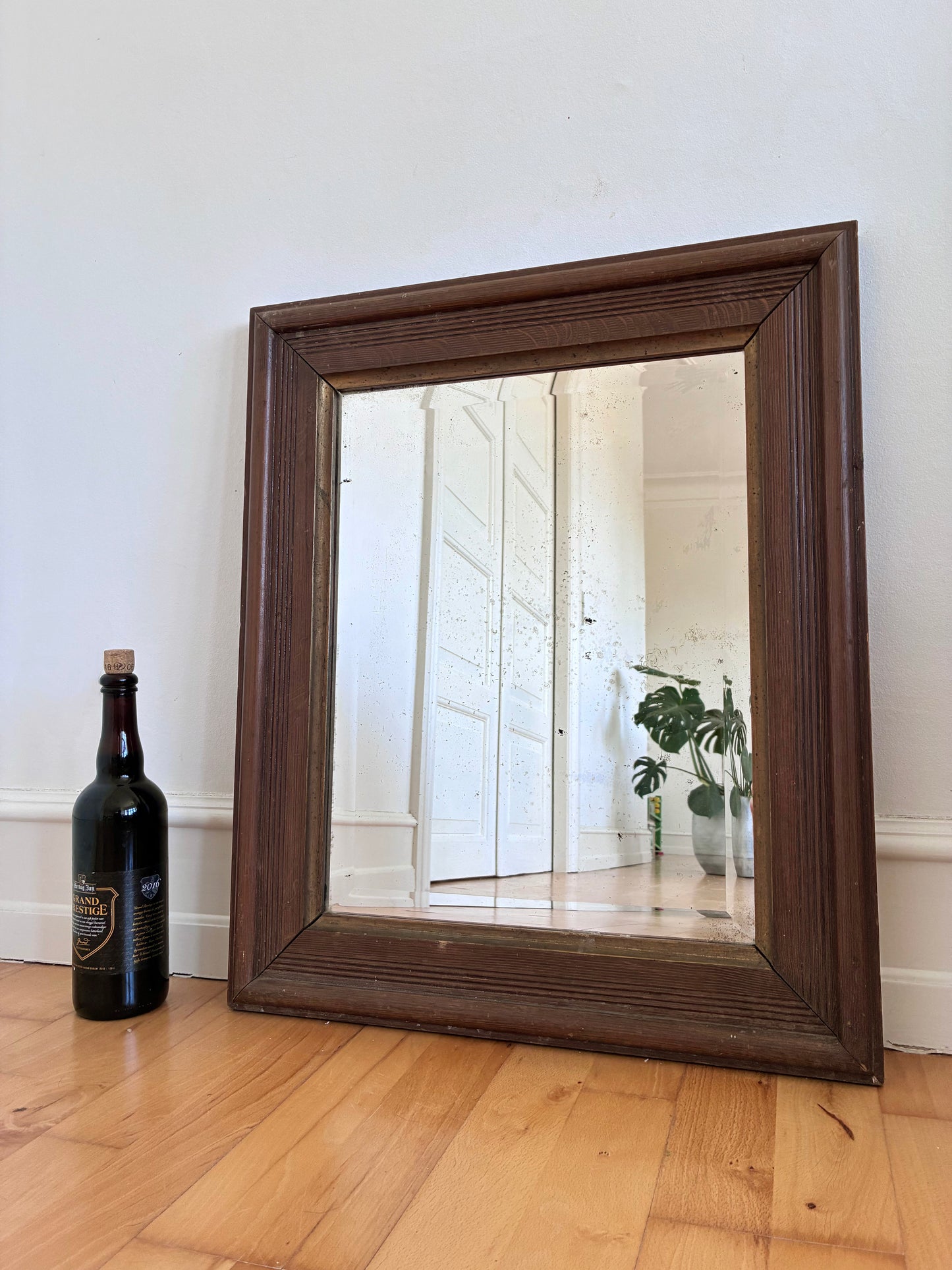 Antique German Biedermeier Wall Mirror, 19th Century