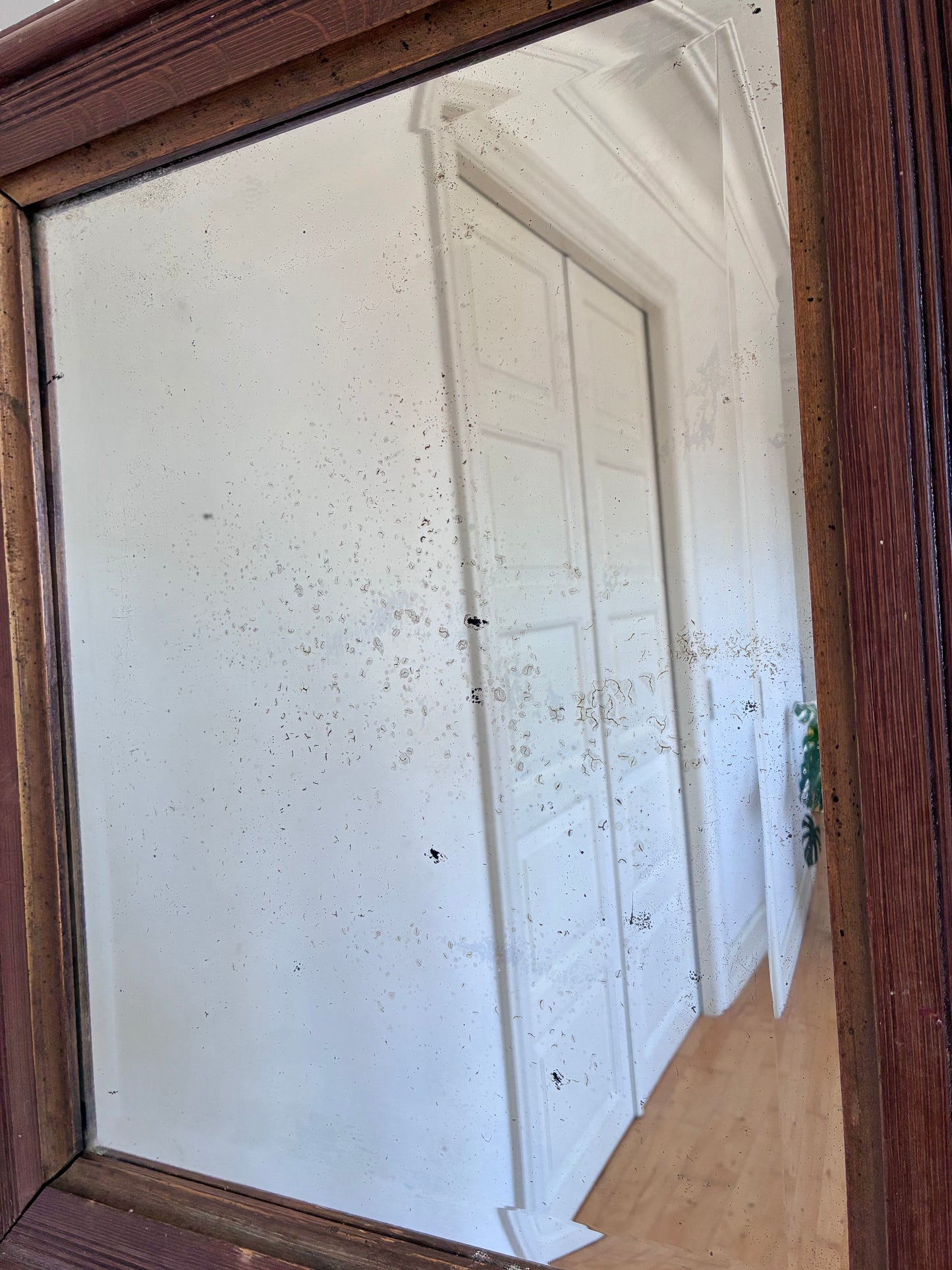 Antique German Biedermeier Wall Mirror, 19th Century
