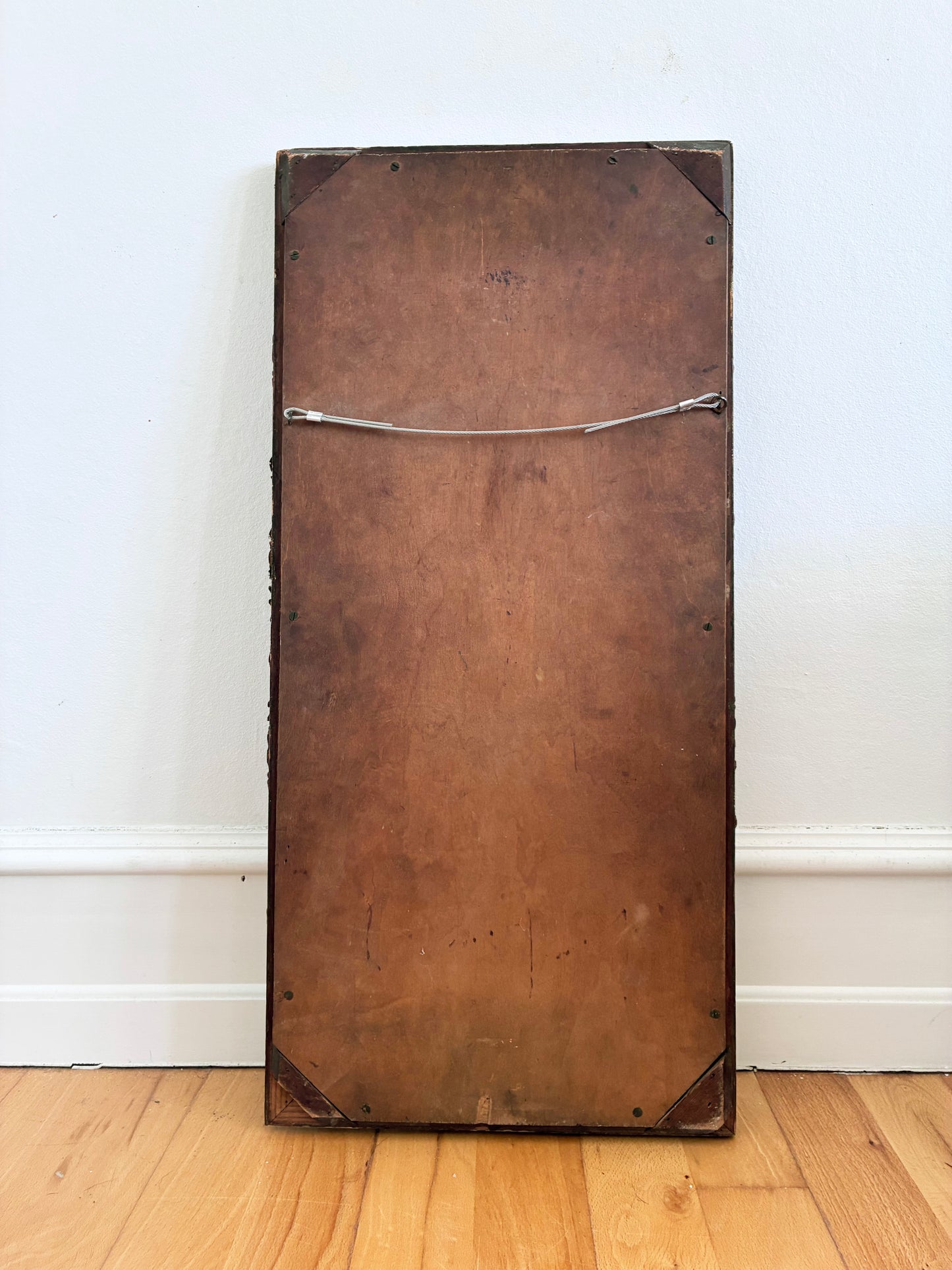 Antique Giltwood Wall Mirror in Gold
