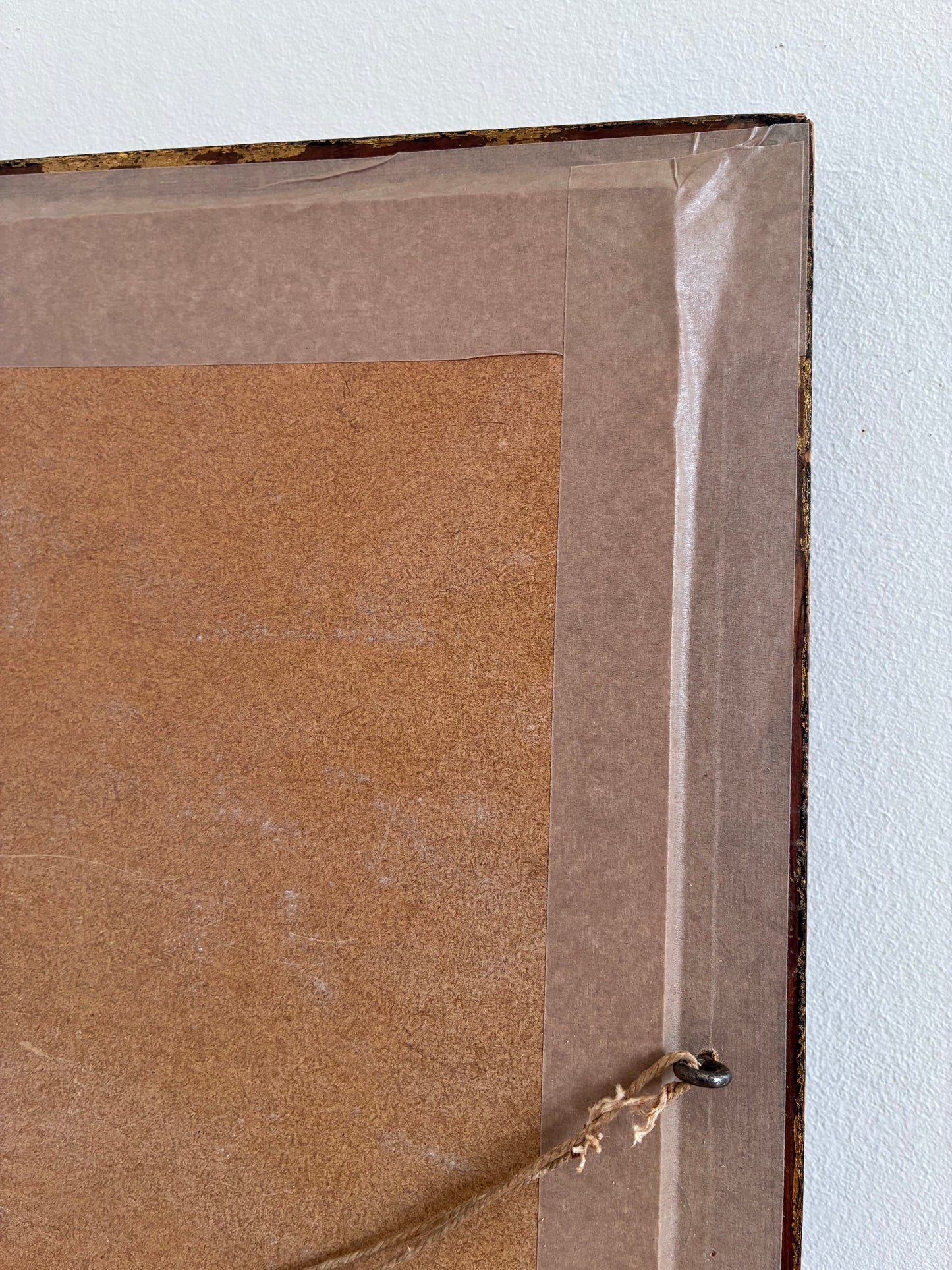 Antique Giltwood Wall Mirror in Gold
