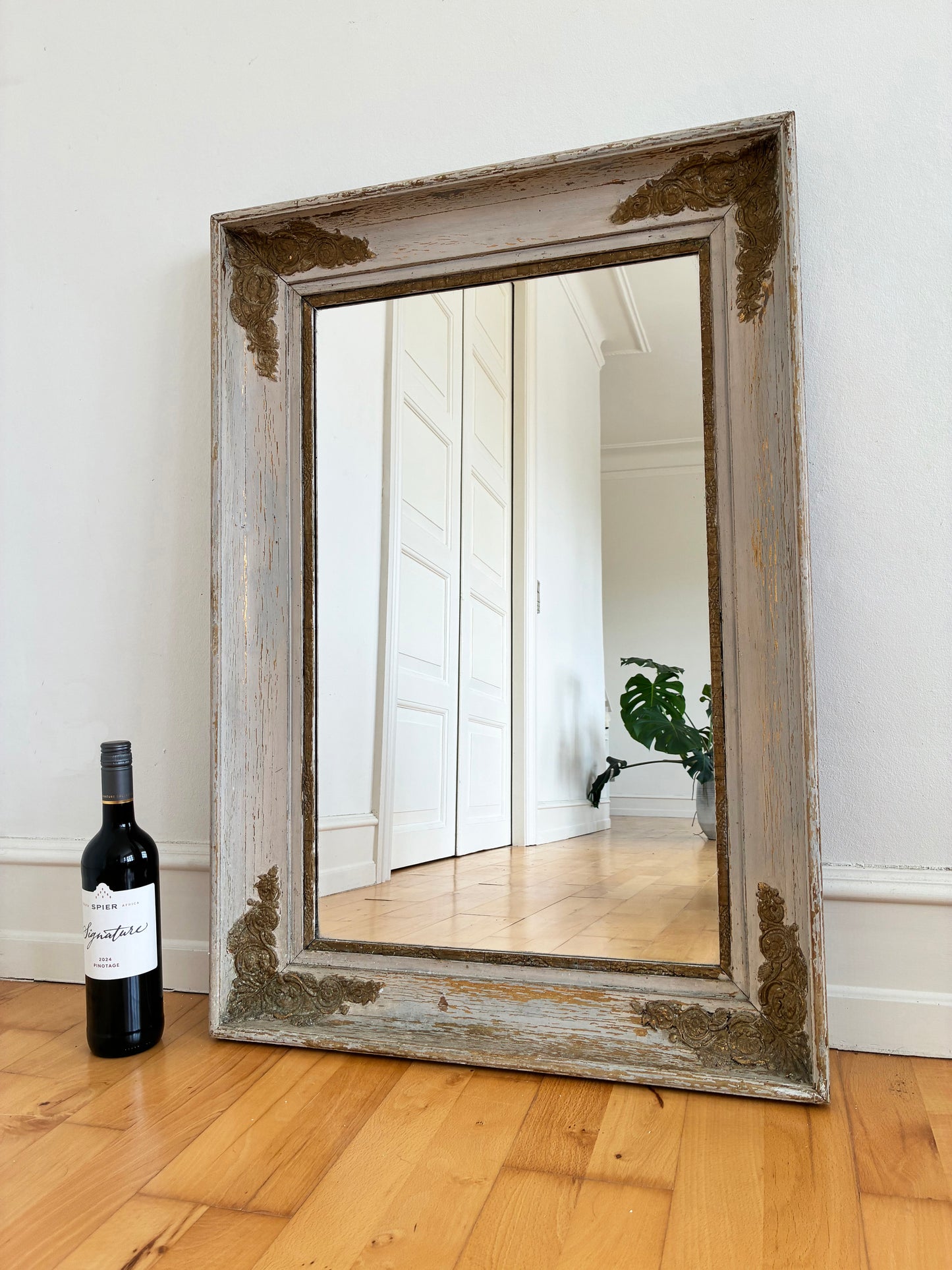 Antique Napoleon III Giltwood French Wall Mirror, 19th Century