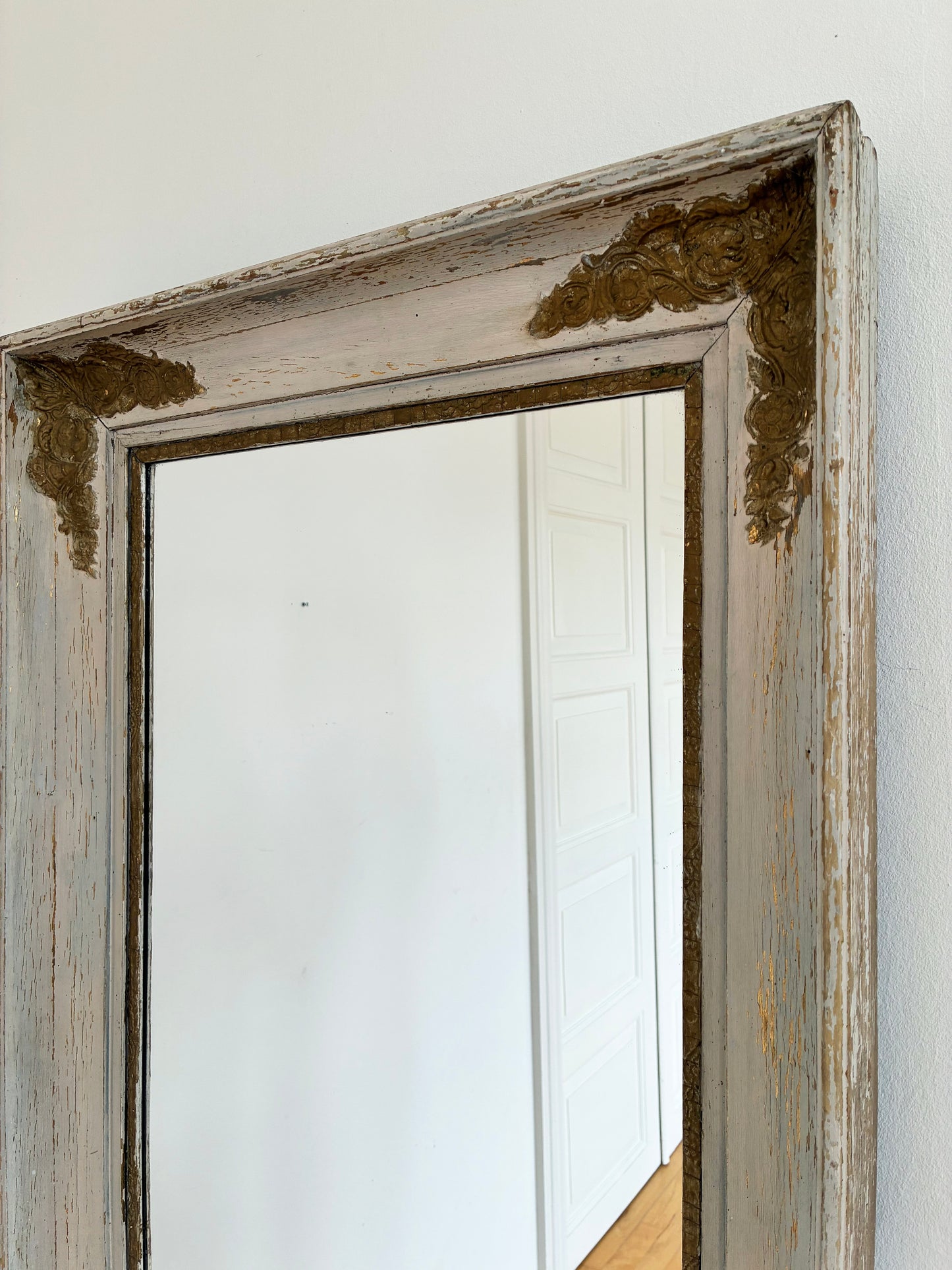 Antique Napoleon III Giltwood French Wall Mirror, 19th Century