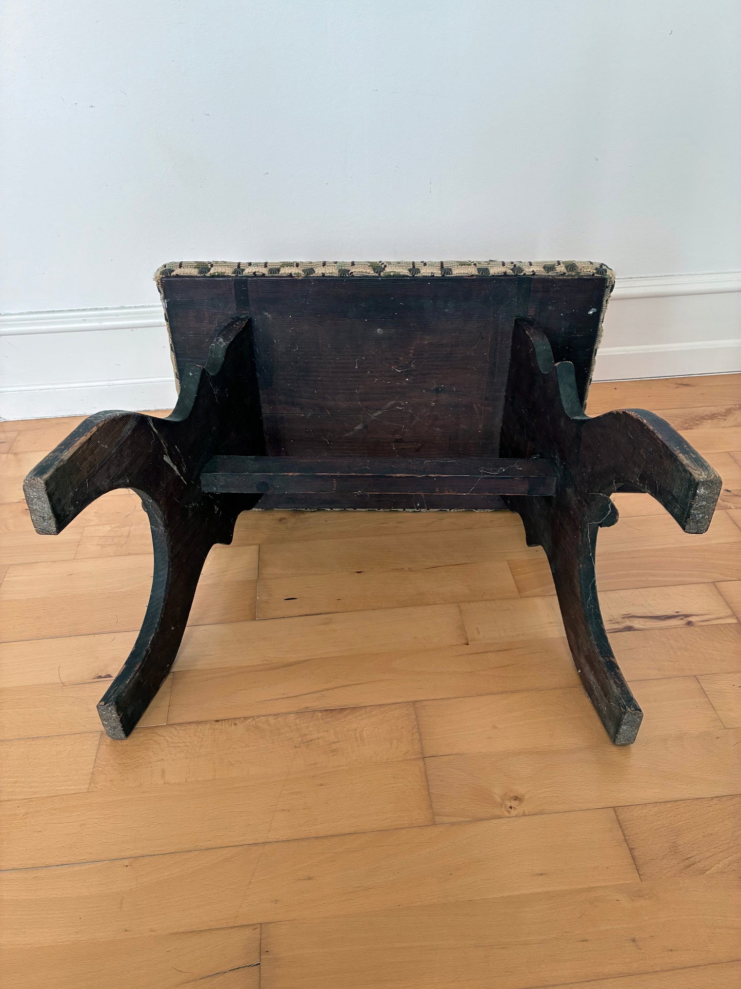 Antique Rustic Spanish Small Entryway Bench