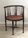 Antique Edwardian Inlaid Mahogany Chair Early 20th Century