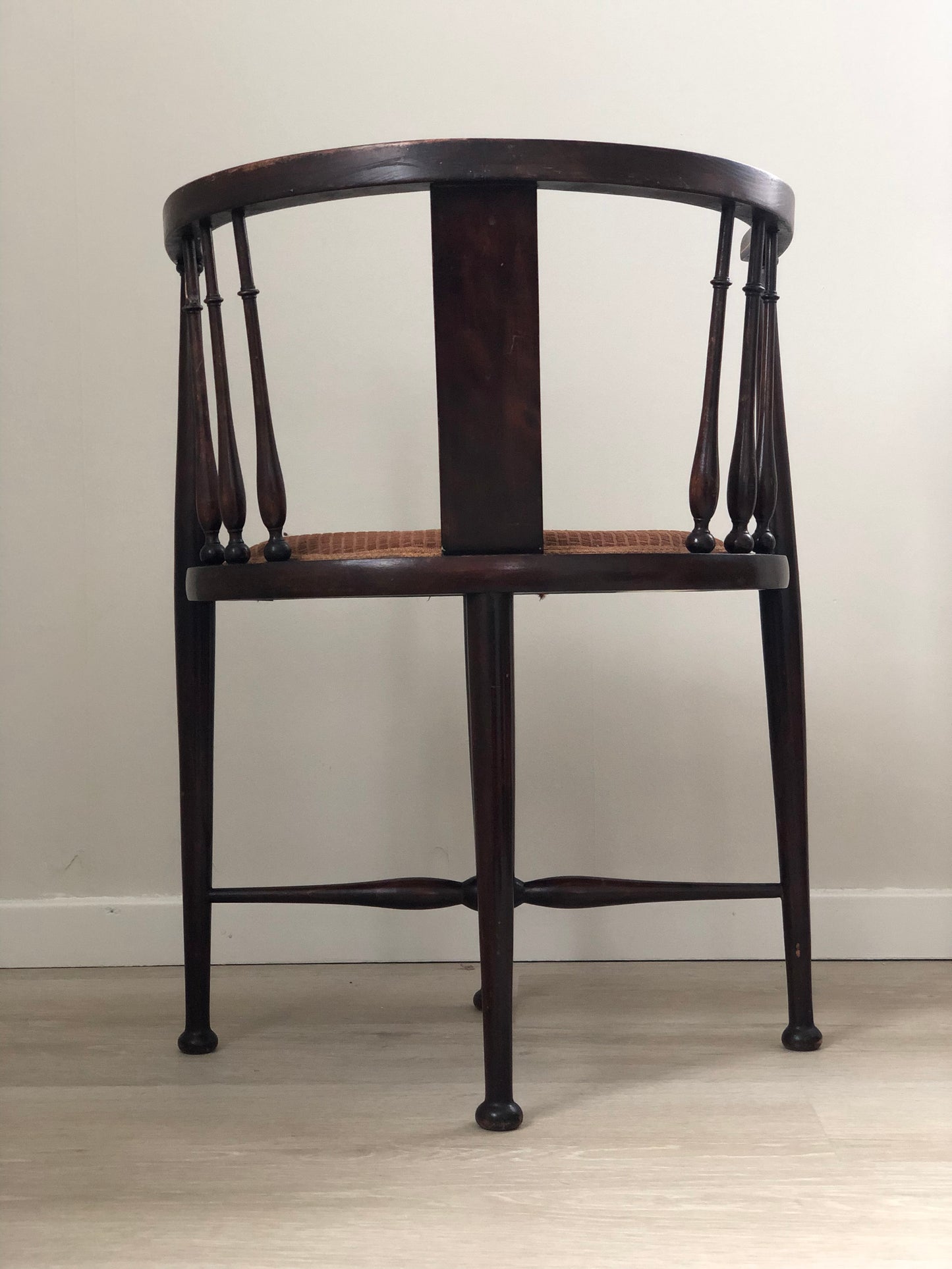 Antique Edwardian Inlaid Mahogany Chair Early 20th Century