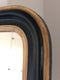 Antique Louis Philippe Full Length Mirror In Black and Gold France Late 19th Century