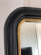 Antique Louis Philippe Full Length Mirror In Black and Gold France Late 19th Century