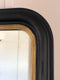 Antique Louis Philippe Full Length Mirror In Black and Gold France Late 19th Century