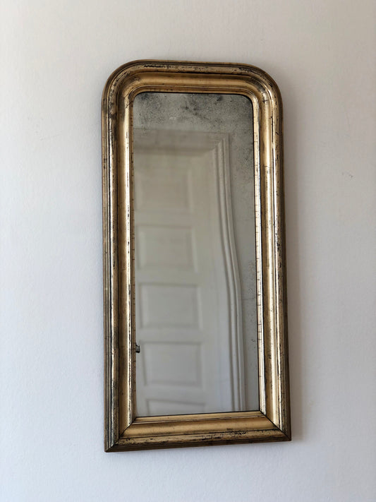 Antique Louis Philippe Full Length Giltwood Mirror France Late 19th Century