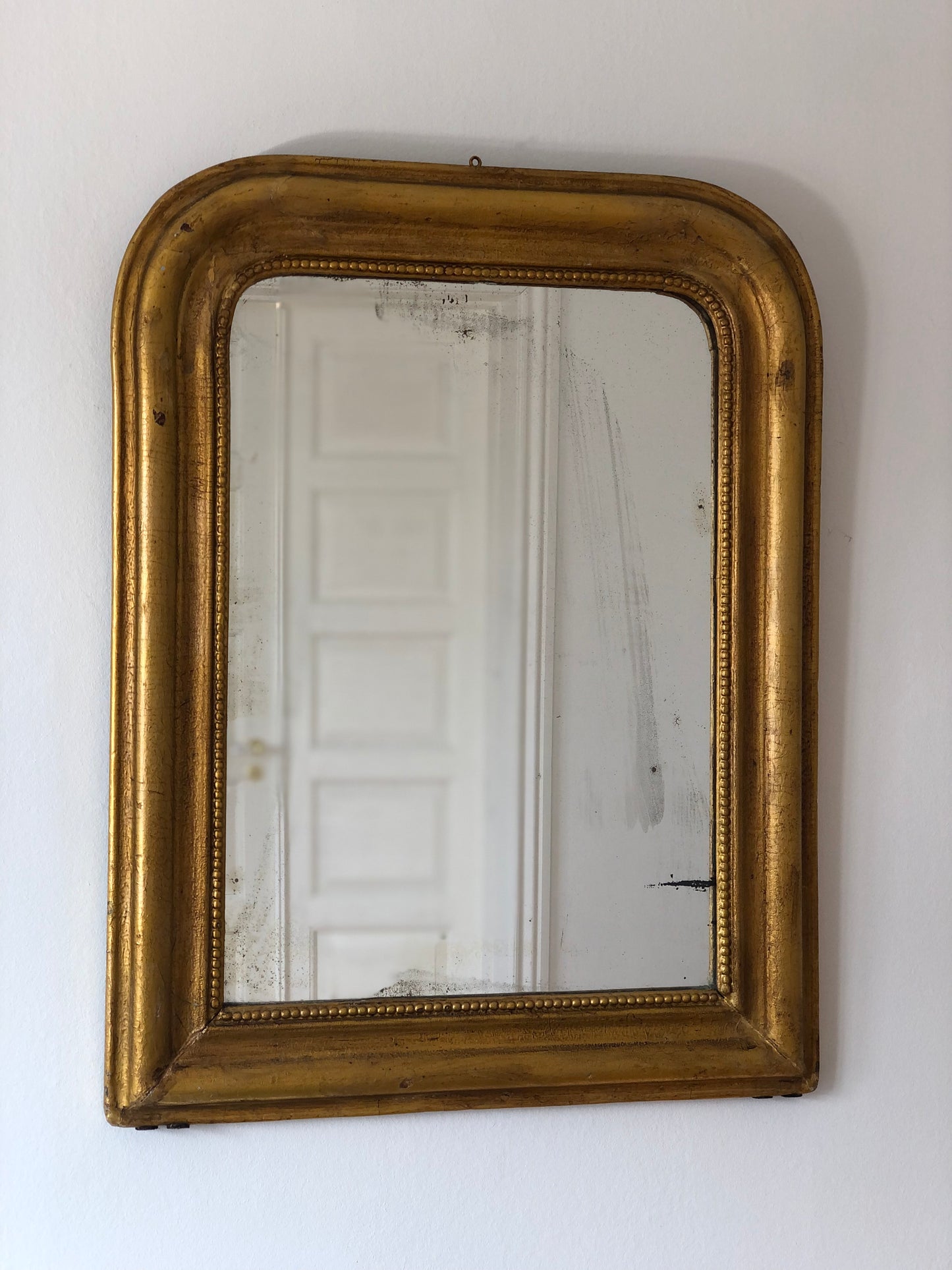 Large Antique Louis Philippe Giltwood Mirror France Late 19th Century