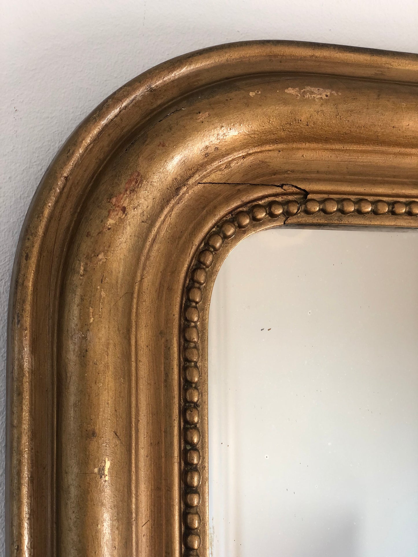 Antique Louis Philippe Mirror Giltwood France Late 19th Century