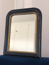 Antique Louis Philippe Mirror In Black and Gold France Late 19th Century