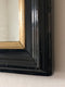 Antique Louis Philippe Mirror In Black and Gold France Late 19th Century