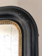 Antique Louis Philippe Mirror In Black and Gold France Late 19th Century