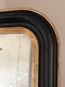 Antique Louis Philippe Mirror In Black and Gold France Late 19th Century