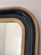 Antique Louis Philippe Mirror In Black and Gold France Late 19th Century