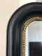 Antique Louis Philippe Mirror In Black and Gold France Late 19th Century