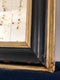 Antique Louis Philippe Mirror In Black and Gold France Late 19th Century