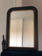 Antique Louis Philippe Mirror In Black and Gold France Late 19th Century