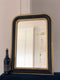 Antique Louis Philippe Mirror In Black and Gold France Late 19th Century