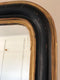 Antique Louis Philippe Mirror In Black and Gold France Late 19th Century