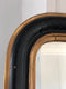 Antique Louis Philippe Mirror In Black and Gold France Late 19th Century