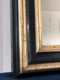 Antique Louis Philippe Smal Full Length Mirror In Black and Gold France Late 19th Century