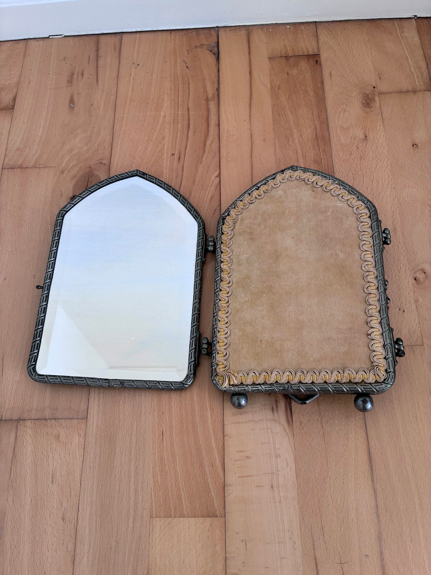 Art Deco Tri-Fold Boudoir Vanity Mirror, English, 1920s