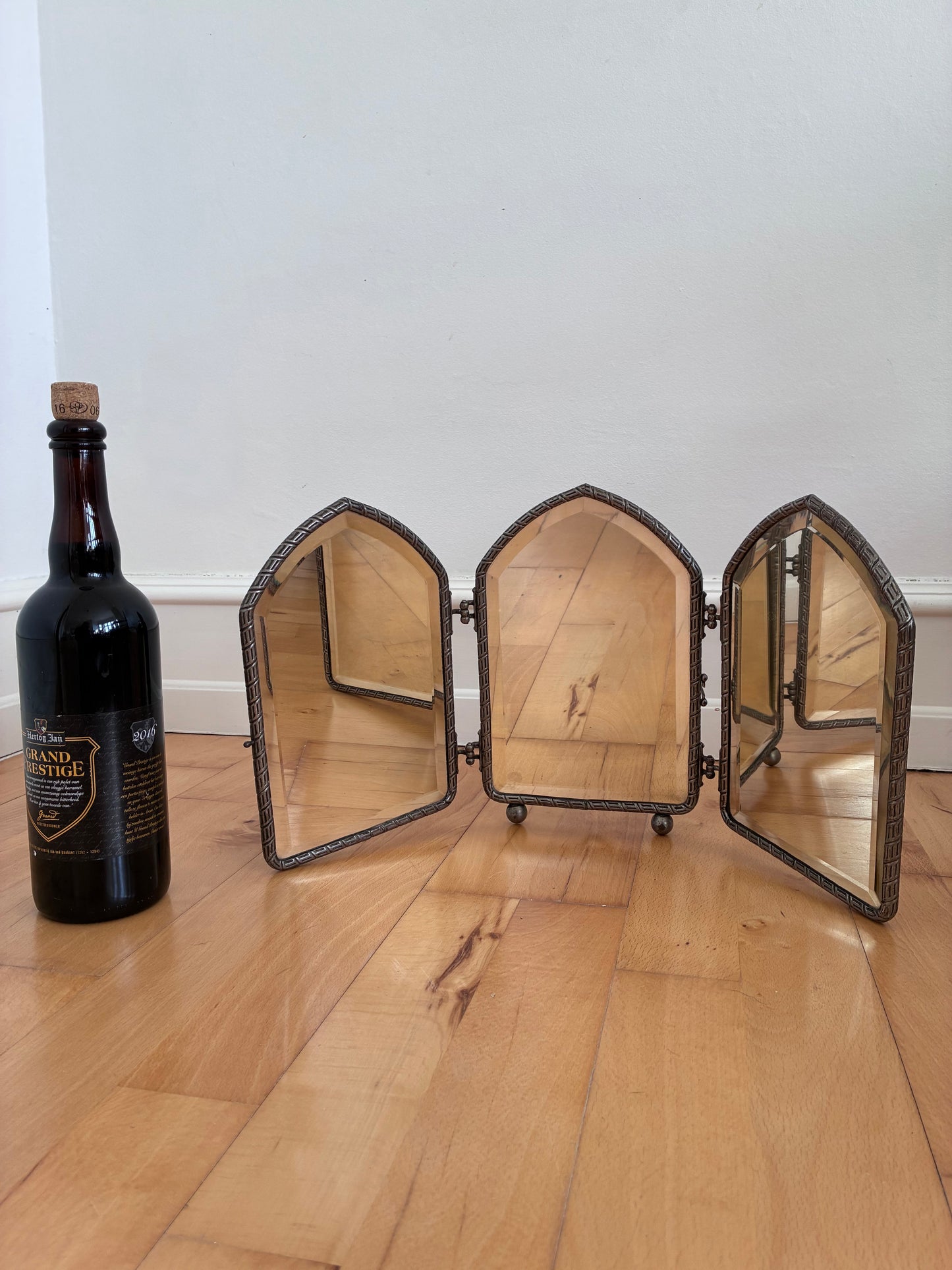 Art Deco Tri-Fold Boudoir Vanity Mirror, English, 1920s