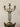 Brass Art Noveau Candlestick with 3 Arms Sweden 1900