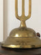 Brass Art Noveau Candlestick with 3 Arms Sweden 1900