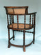 Early 20th Century Edwardian Barley Twist Corner Chair With Cane