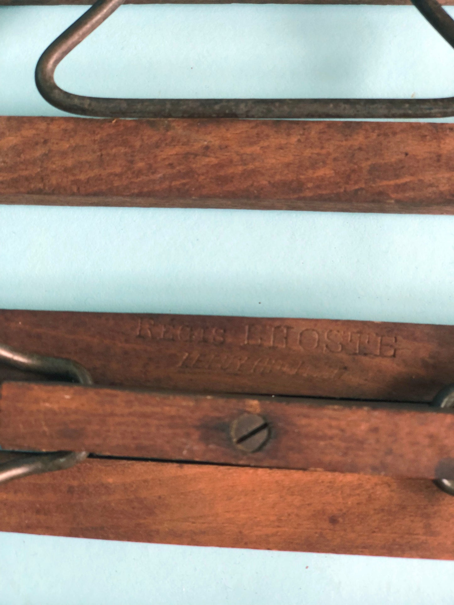 Early 20th century French Oak Folding Fish Stool