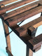 Early 20th century French Oak Folding Fish Stool