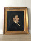 Early 19th Century Profile Portrait Painting Of A Gentleman