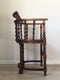 Edwardian Barley Twist Arm Chair With Cane Early 20th Century