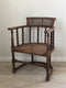 Edwardian Barley Twist Arm chair With Cane Early 20th Century