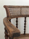 Edwardian Barley Twist Arm chair With Cane Early 20th Century