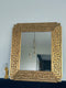 Harrison & Gil Modern Design Giltwood Facet Cut Mirror with Meander Pattern